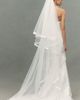 Pronovias Sandey Satin Trim Chapel Veil with Blusher - 2