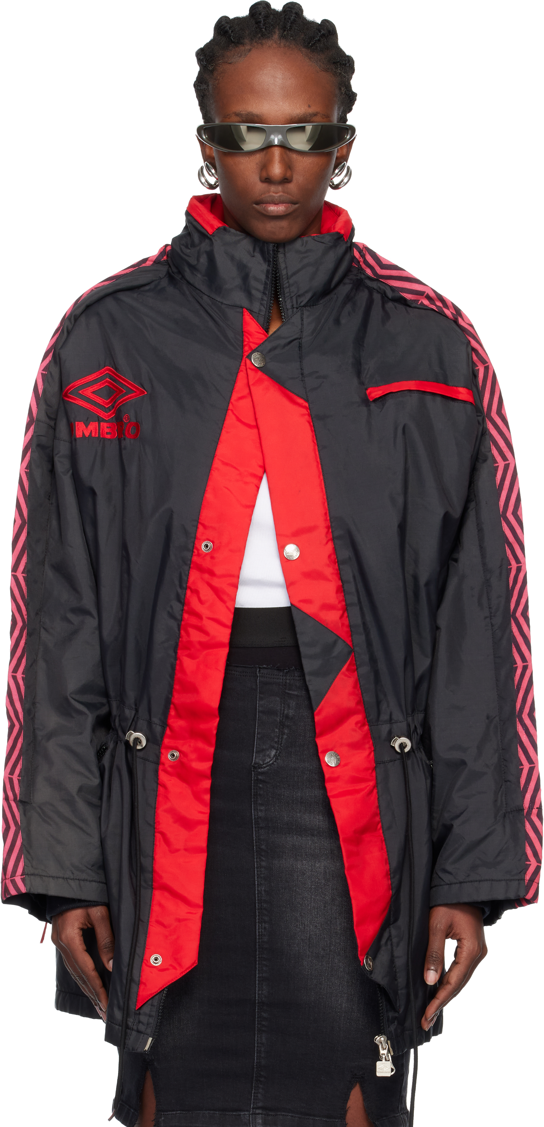Prototypes - Black & Red Outline Coach Parka