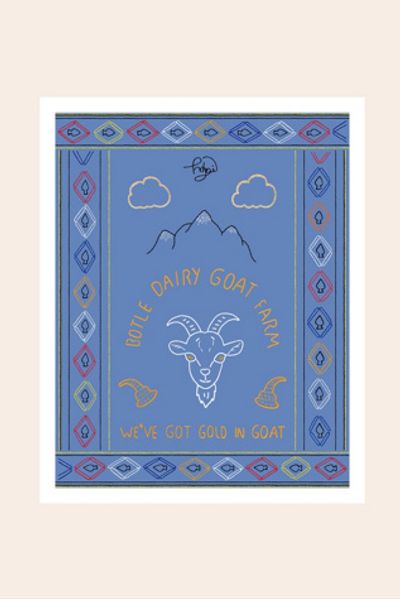 Proud Mary Proud Mary Gold in Goat Fine Art Print