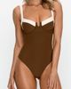 PS by Cupshe PS by Cupshe Colorblock High Leg One-Piece Swimsuit - 1