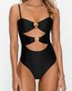 PS by Cupshe PS by Cupshe Midnight Glam Detachable Halter Monokini - 1