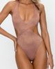 PS by Cupshe PS by Cupshe Shimmer Asymmetric Halter Monokini One-Piece Swimsuit - 5