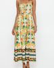 PS by Cupshe PS by Cupshe Tropical Print Smocked Midi Dress - 1