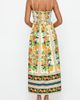 PS by Cupshe PS by Cupshe Tropical Print Smocked Midi Dress - 2