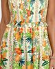 PS by Cupshe PS by Cupshe Tropical Print Smocked Midi Dress - 3