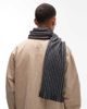 PS Paul Smith Paul Smith striped scarf in black - 3