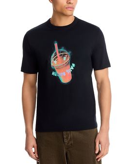 Ps Paul Smith Ps Paul Smith Drink Print Tee