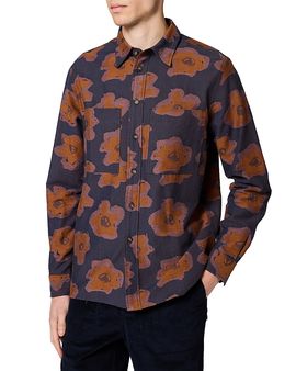 Ps Paul Smith Ps Paul Smith Floral Pattern Cotton Pocket Shirt