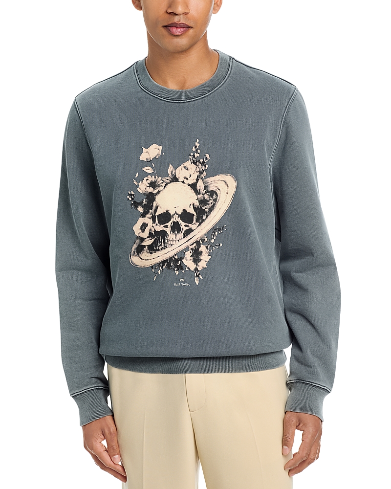 Ps Paul Smith Ps Paul Smith Floral Skull Graphic Sweatshirt
