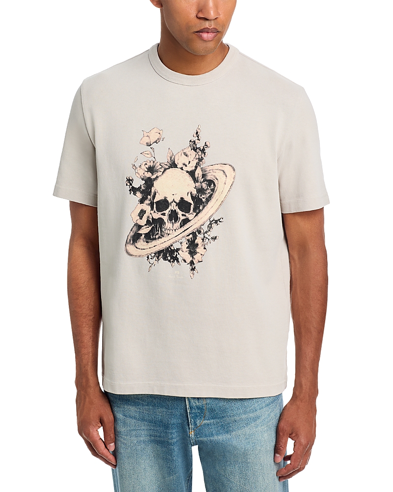 Ps Paul Smith Ps Paul Smith Floral Skull Graphic T-Shirt
