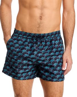 Ps Paul Smith Ps Paul Smith Hare & Palm Print 5.5 Swim Shorts