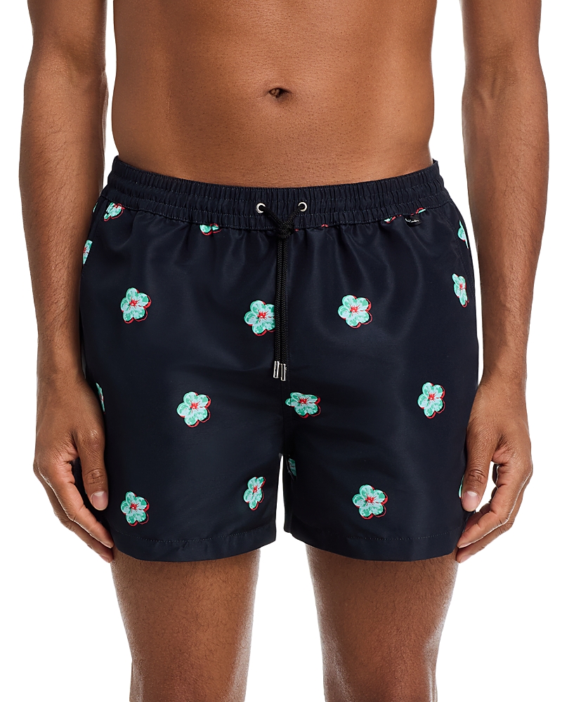 Ps Paul Smith Ps Paul Smith Regular Fit 3.5 Flower Graphic Swim Shorts