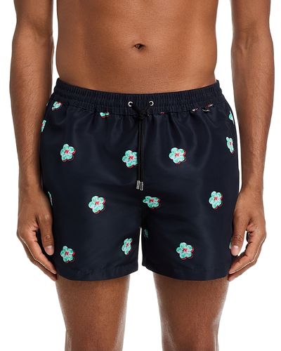 Ps Paul Smith Ps Paul Smith Regular Fit 3.5 Flower Graphic Swim Shorts