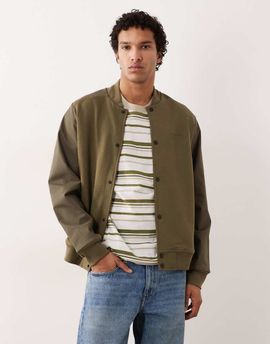 PS Paul Smith PS Paul Smith regular fit bomber jacket in khaki green