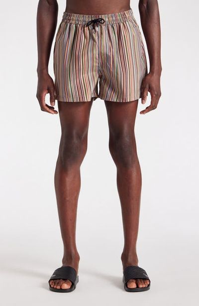 PS Paul Smith PS Paul Smith Signature Striped Swim Trunks