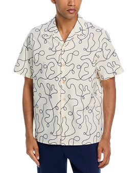 Ps Paul Smith Ps Paul Smith Squiggle Pattern Shirt