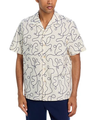 Ps Paul Smith Ps Paul Smith Squiggle Pattern Shirt