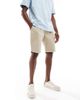 PS Paul Smith PS Paul Smith zebra logo chino shorts in beige-Neutral - 2