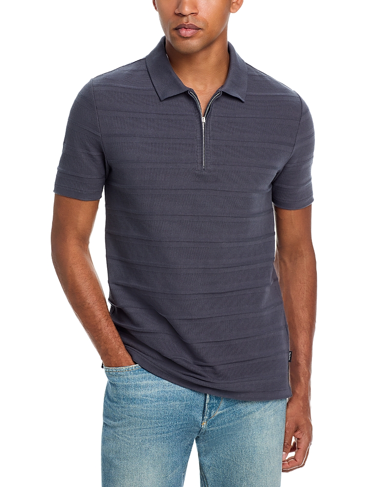 Ps Paul Smith Ps Paul Smith Zip Stripe Polo Shirt