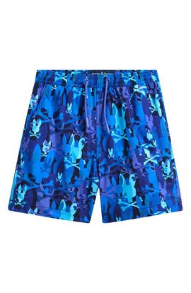Psycho Bunny Psycho Bunny Kids' Allover Bunny Print Swim Trunks