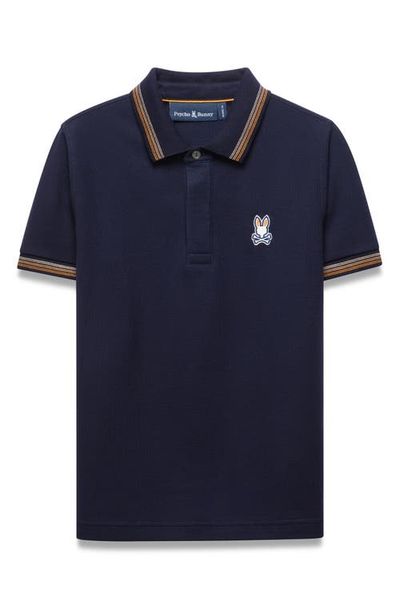 Psycho Bunny Psycho Bunny Kids' Jaydon Pique Polo