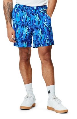 Psycho Bunny Psycho Bunny Tanner Camo Bunny Print 6-Inch Swim Trunks