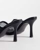 Public Desire Public Desire Ada mesh heeled mules in black - 2
