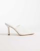 Public Desire Public Desire Ada mesh heeled mules in white - 1