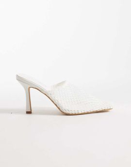 Public Desire Public Desire Ada mesh heeled mules in white