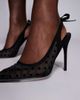 Public Desire Public Desire Adina slingback heeled shoes in black polka dot - 3