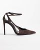 Public Desire Public Desire Allegedly heeled pumps in chocolate suedette-Brown - 1
