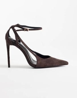 Public Desire Public Desire Allegedly heeled pumps in chocolate suedette-Brown