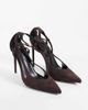 Public Desire Public Desire Allegedly heeled pumps in chocolate suedette-Brown - 2
