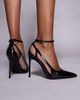 Public Desire Public Desire Allegedly pointed toe heeled pumps in black patent - 3