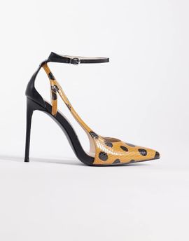 Public Desire Public Desire Allegedly pointed toe pumps in black cheetah-Multi
