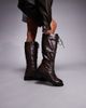 Public Desire Public Desire Arun lace up knee boots in brown - 1