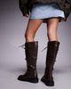 Public Desire Public Desire Arun lace up knee boots in brown - 2