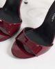 Public Desire Public Desire Brooklyn heeled sandals in burgundy patent-Red - 2