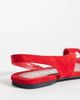Public Desire Public Desire Brynne flat sandals in red suedette - 3