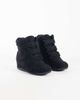 Public Desire Public Desire Carmina wedge sneakers in black suedette - 2
