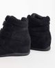 Public Desire Public Desire Carmina wedge sneakers in black suedette - 3