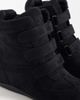 Public Desire Public Desire Carmina wedge sneakers in black suedette - 4
