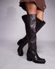 Public Desire Public Desire Carter over the knee block heeled boots in dark brown - 1