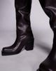 Public Desire Public Desire Carter over the knee block heeled boots in dark brown - 2
