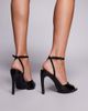 Public Desire Public Desire Caught On tie leg heeled sandals in black - 3