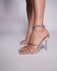 Public Desire Public Desire Decadence embellished heeled sandals in silver - 1