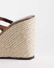 Public Desire Public Desire Dorothy espadrille wedge sandals in bronze-Brown - 3