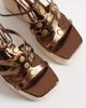 Public Desire Public Desire Dorothy espadrille wedge sandals in bronze-Brown - 4