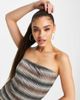 Public Desire Public Desire double layer printed bandeau top in black - part of a set - 4