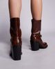 Public Desire Public Desire Dusty square toe heeled ankle boots in brown - 4